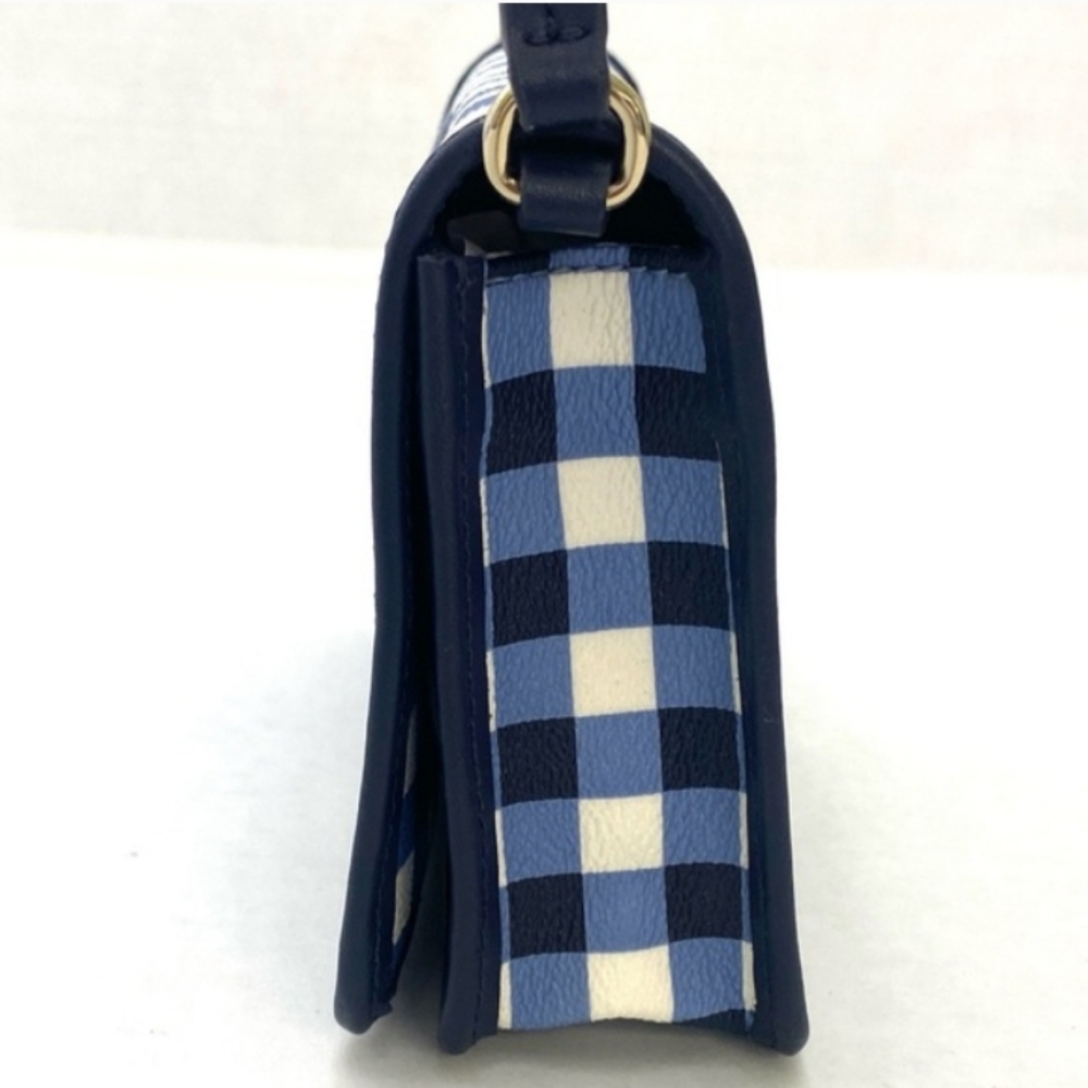 Kate Spade-2pc Hyde Lane Gingham Renee Crossbody Bag & Stacy Snap Wallet 💙 - Picture 4 of 16